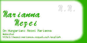 marianna mezei business card